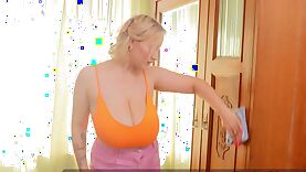 Big Tits Russian MILF Blonde In Full Bloom