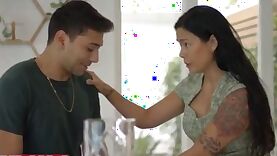 Kinky Asian Step Mom Seduces Her Step Son In The Kitchen